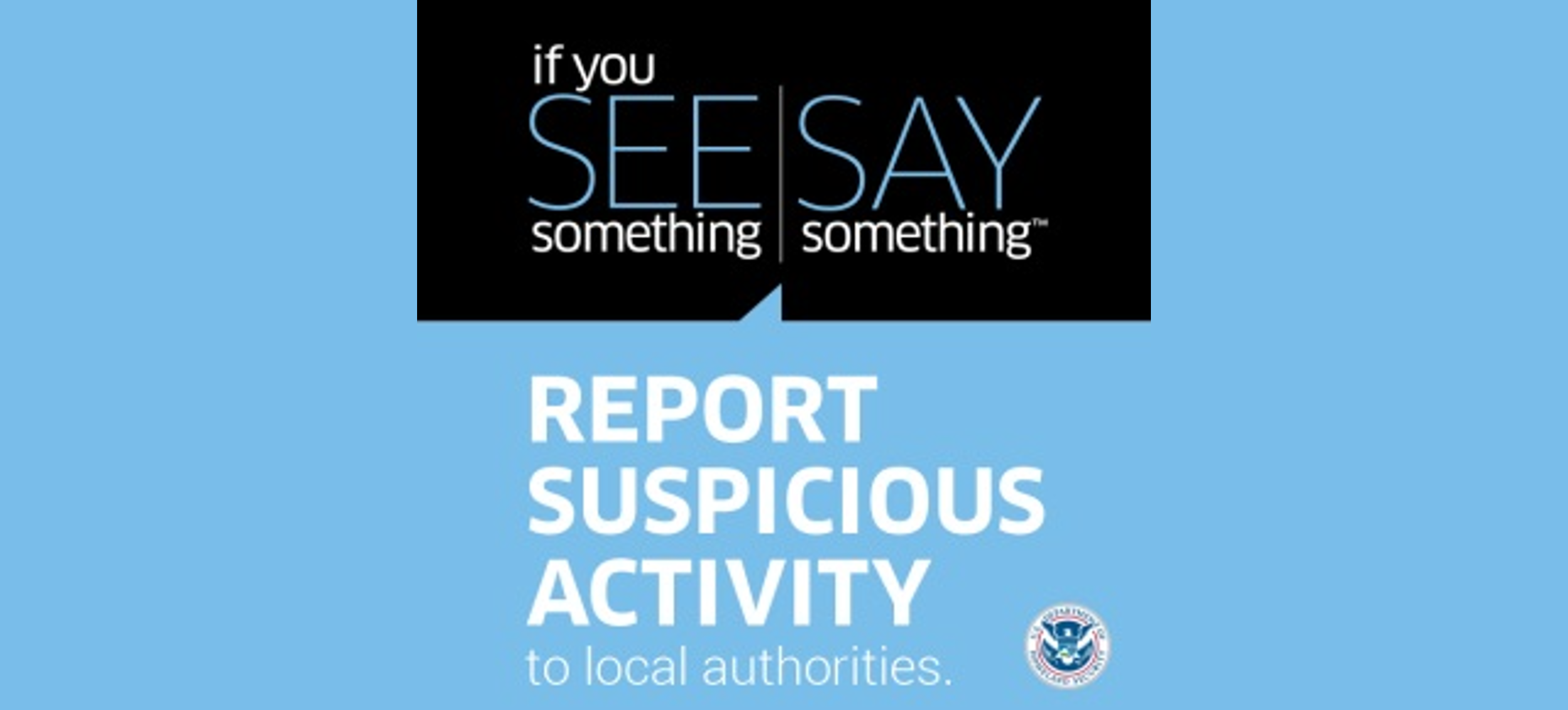 Report suspicious activity